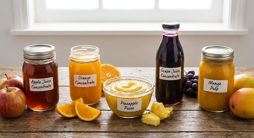 Juice Concentrates — Apple, Orange, Mango